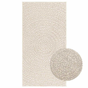 Teppich ZIZUR Creme 60x110 cm Jute-Optik
