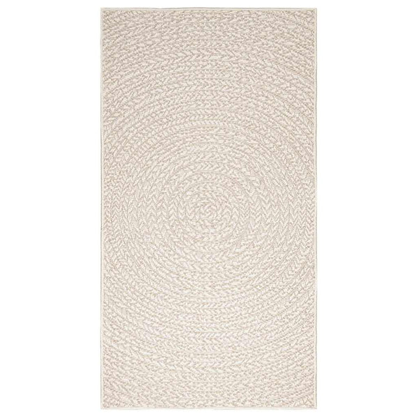 vidaXL Tapis ZIZUR Crème 80x150 cm Effet Jute Intérieur et Extérieur