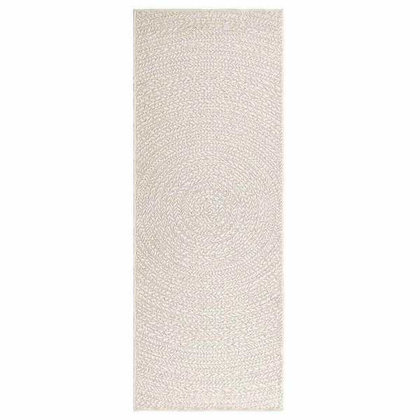vidaXL Tapis ZIZUR Crème 80x200 cm Aspect Jute Intérieur et Extérieur