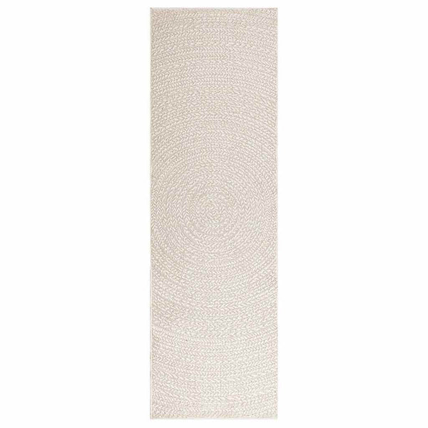 vidaXL Tapis ZIZUR Crème 80x250 cm Effet jute Intérieur et Extérieur