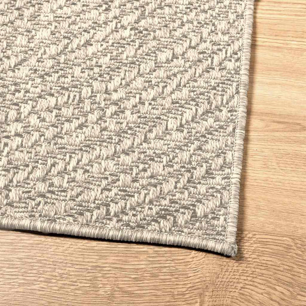 vidaXL Tapis ZIZUR Crème 80x250 cm Effet jute Intérieur et Extérieur