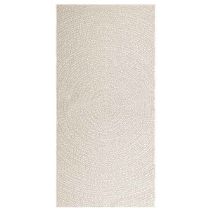 Teppich ZIZUR Creme 100x200 cm Jute-Optik