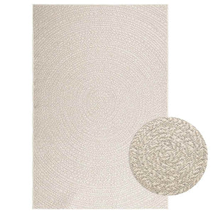 Teppich ZIZUR Creme 140x200 cm Jute-Optik