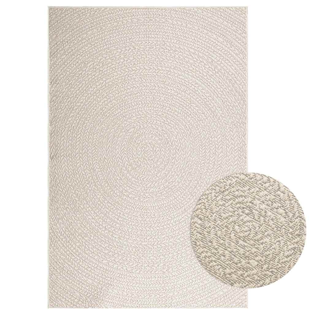 Teppich ZIZUR Creme 140x200 cm Jute-Optik