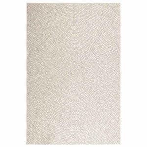 Teppich ZIZUR Creme 140x200 cm Jute-Optik