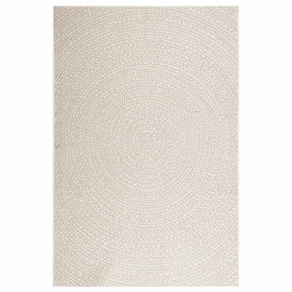 Teppich ZIZUR Creme 140x200 cm Jute-Optik