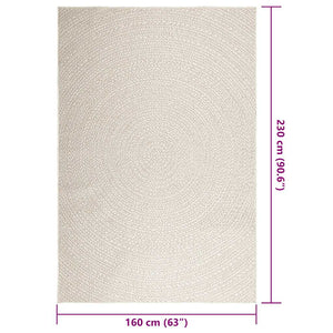 Teppich ZIZUR Creme 160x230 cm Indoor/Outdoor