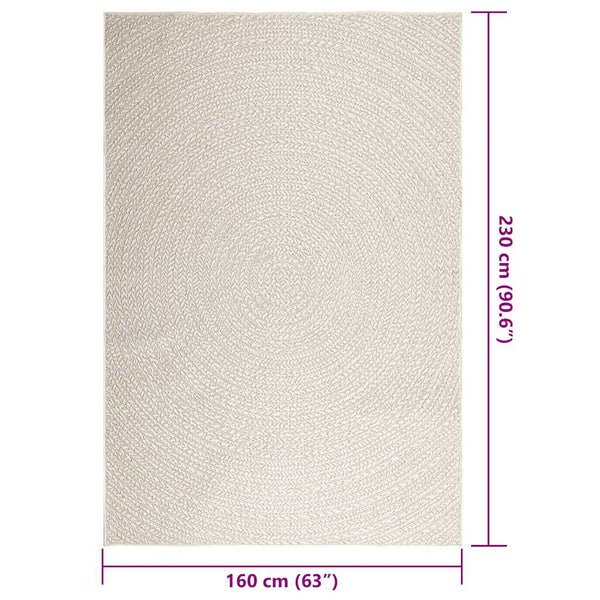 Teppich ZIZUR Creme 160x230 cm Indoor/Outdoor