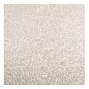 Creme Teppich ZIZUR 200x200 cm Jute-Optik