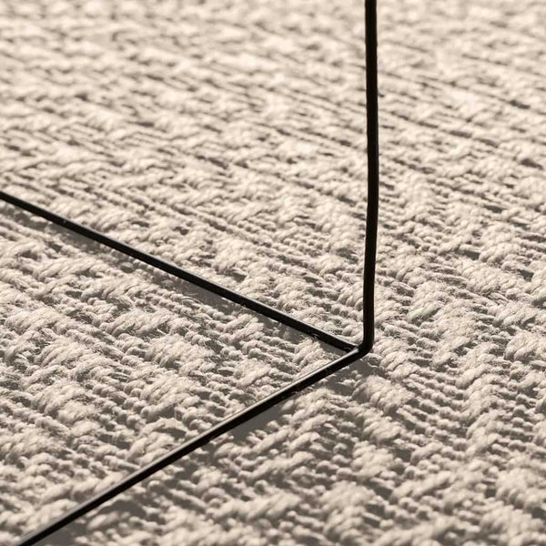 Creme Teppich ZIZUR 200x200 cm Jute-Optik