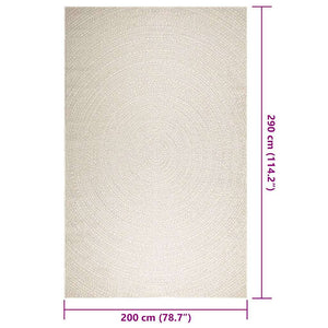 Teppich ZIZUR Creme 200x290 cm Indoor/Outdoor