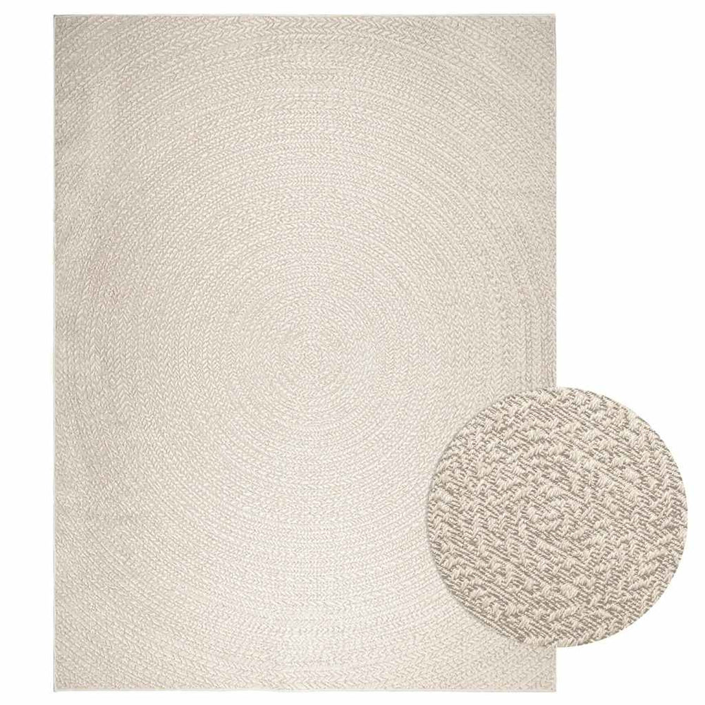 Teppich ZIZUR Creme 240x340 cm Indoor/Outdoor