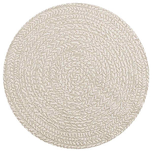 Teppich ZIZUR Creme Ø 90 cm Jute-Optik