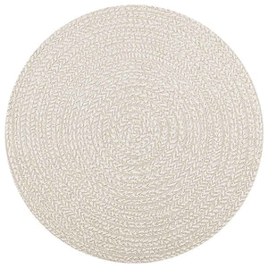 vidaXL Tapis ZIZUR crème Ø 120 cm aspect jute intérieur et extérieur