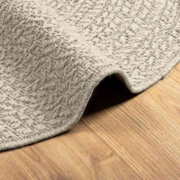 vidaXL Tapis ZIZUR crème Ø 120 cm aspect jute intérieur et extérieur