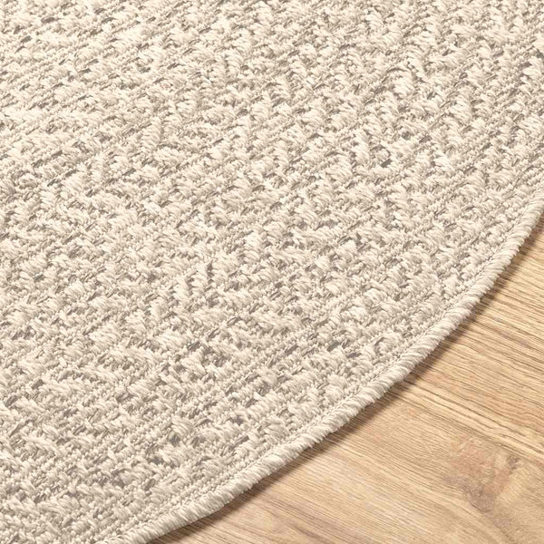 vidaXL Tapis ZIZUR crème Ø 120 cm aspect jute intérieur et extérieur