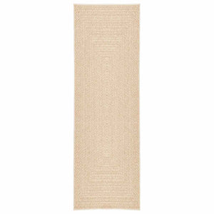 Beiger Teppich ZIZUR, 80x250 cm, Jute-Optik