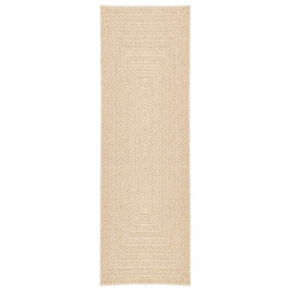 Beiger Teppich ZIZUR, 80x250 cm, Jute-Optik