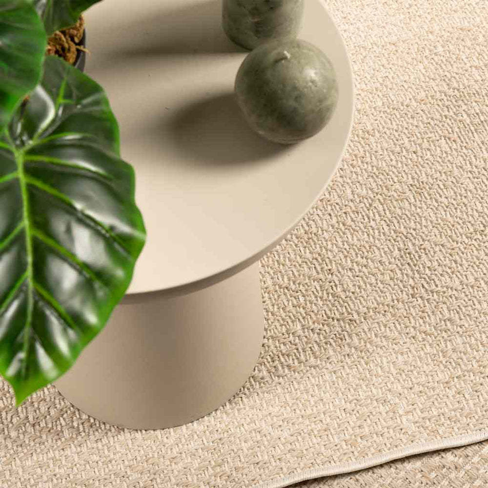 vidaXL ZIZUR Rug Beige 80x250 cm Jute Look Indoor and Outdoor