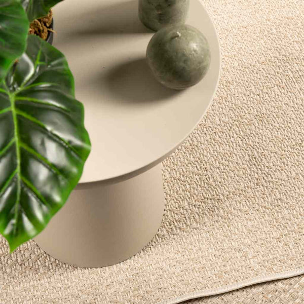 Beiger Teppich ZIZUR, 80x250 cm, Jute-Optik