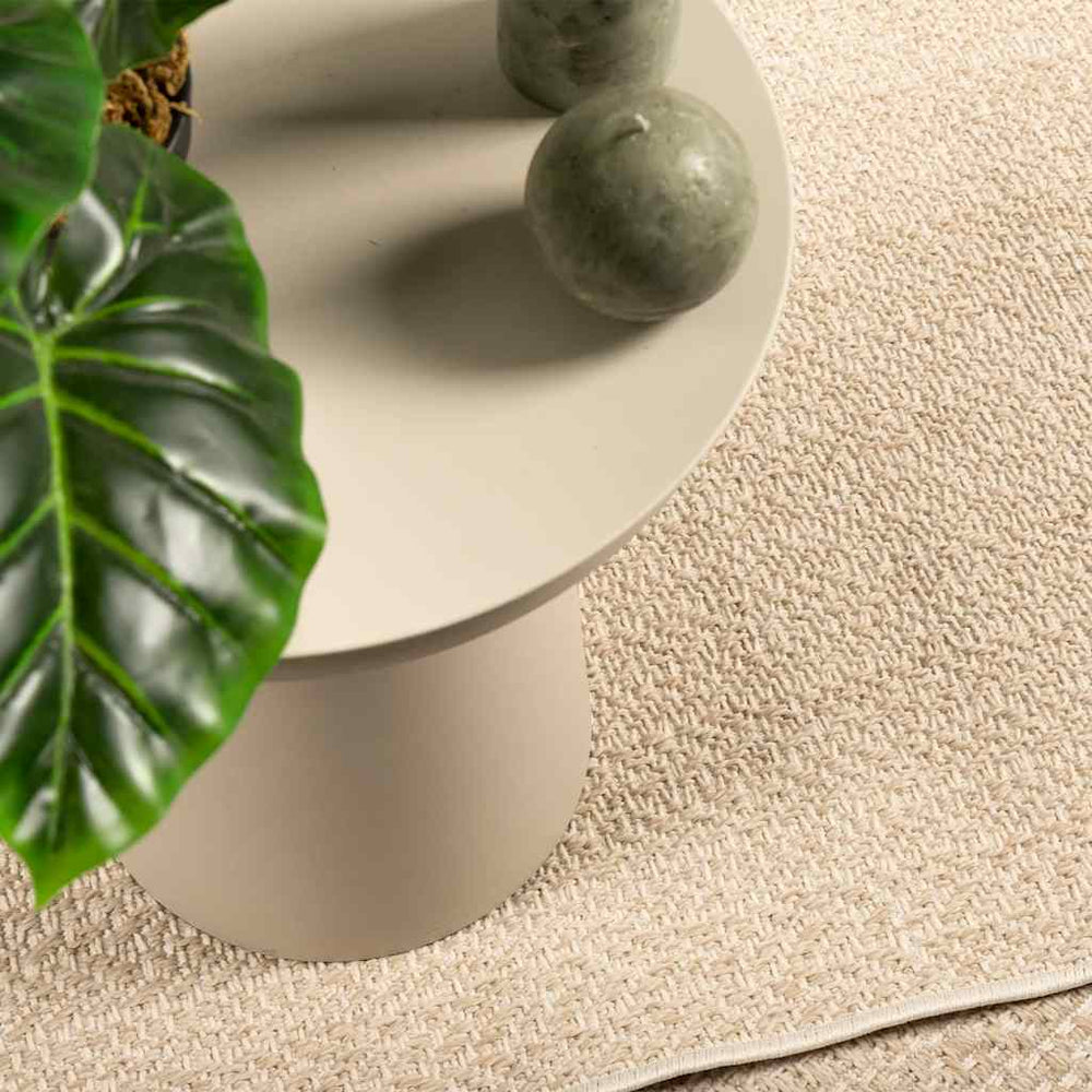 Beiger Teppich ZIZUR, 100x200 cm, Jute-Optik
