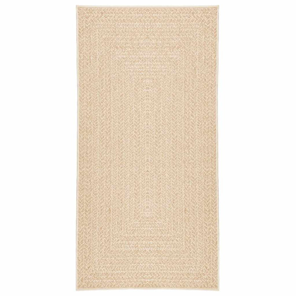 vidaXL Tapis ZIZUR Beige 100x200 cm Aspect Jute Intérieur et Extérieur
