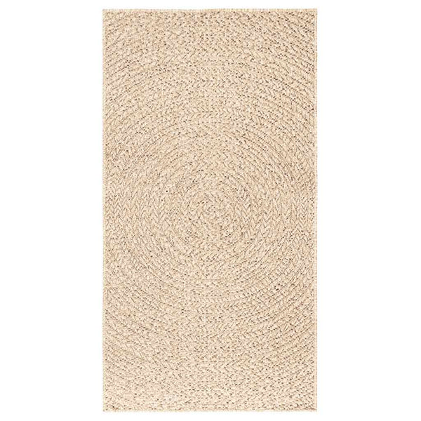 Beiger Jute-Optik Teppich, 80x150 cm, Innen/Aussen