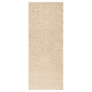 Beiger Jute-Optik Teppich 80x200 cm Indoor/Outdoor