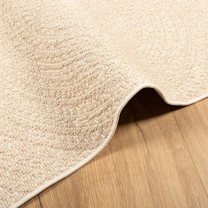 Beiger Jute-Optik Teppich 80x200 cm Indoor/Outdoor