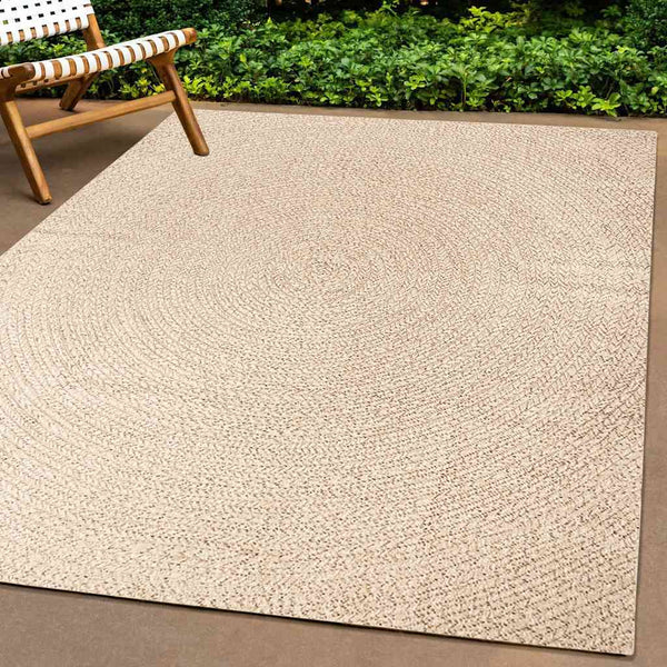 Beiger Jute-Optik Teppich 120x170 cm