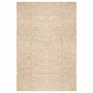 Beiger Jute-Optik Teppich 140x200 cm