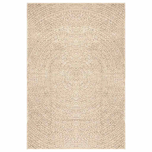 Beiger Jute-Optik Teppich 140x200 cm