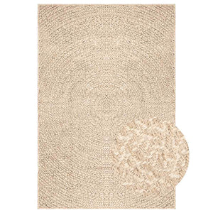 Beiger Jute-Optik Teppich 200x290 cm