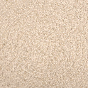 Runder Teppich ZIZUR Beige Ø120cm, Innen/Aussen