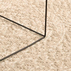 Beiger Jute-Optik Teppich Ø 160cm