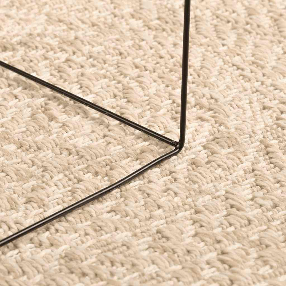 vidaXL ZIZUR Beige Rug Ø 200 cm Jute Look Indoor and Outdoor