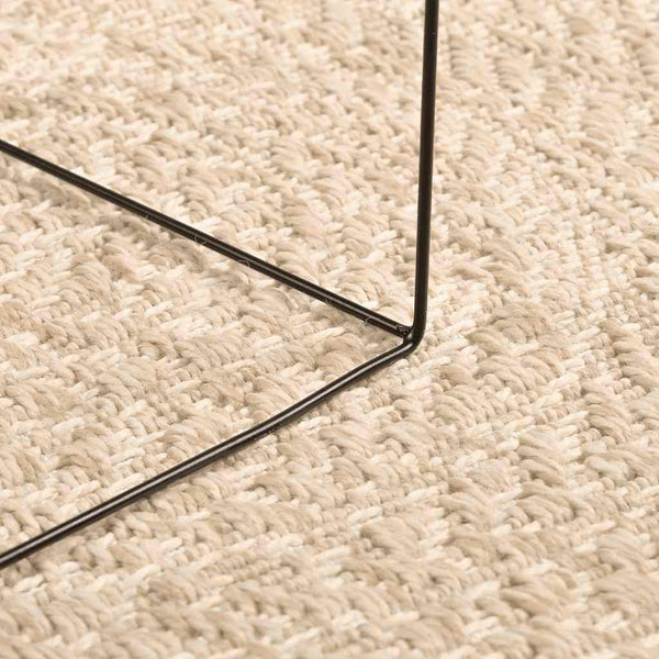 Beiger Jute-Optik Teppich Ø 200cm