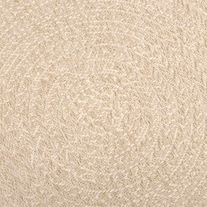 Beiger Jute-Optik Teppich Ø 200cm