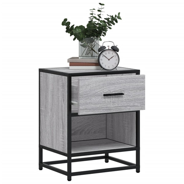 Nachttische 2er Set Grau Sonoma