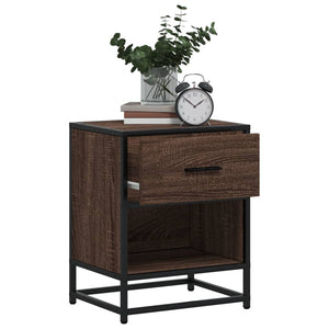 Nachttisch Braun Eichenoptik 40x31x50 cm