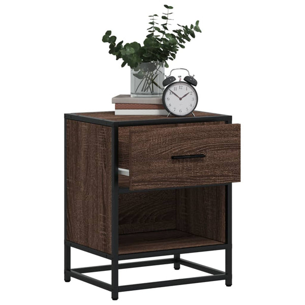 Nachttisch Braun Eichenoptik 40x31x50 cm