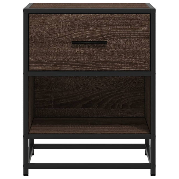 Nachttisch Braun Eichenoptik 40x31x50 cm