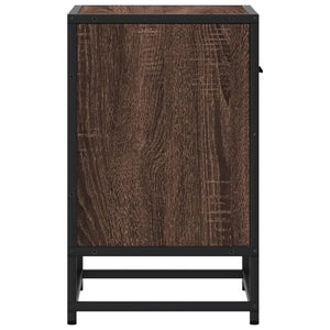 Nachttisch Braun Eichenoptik 40x31x50 cm