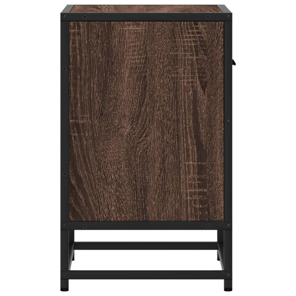 Nachttisch Braun Eichenoptik 40x31x50 cm