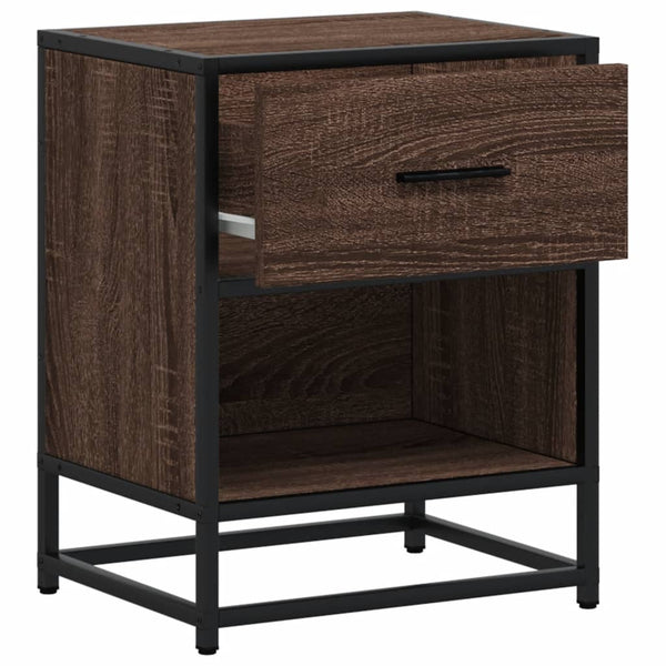 Nachttisch Braun Eichenoptik 40x31x50 cm