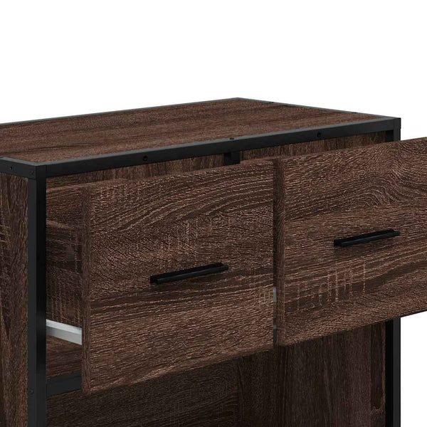 Nachttisch Braun Eichenoptik 60 cm