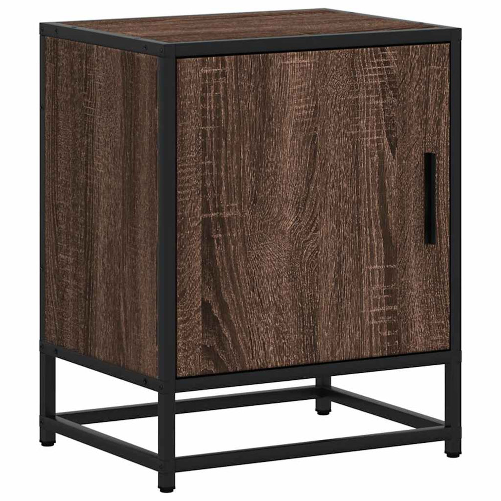 Nachttisch Braun Eichenoptik 40x31x50 cm