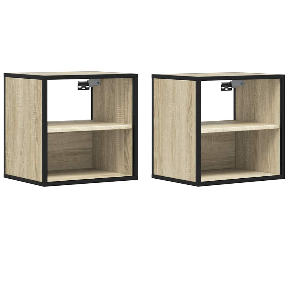 Wand Nachttische 2er Set Sonoma Eiche