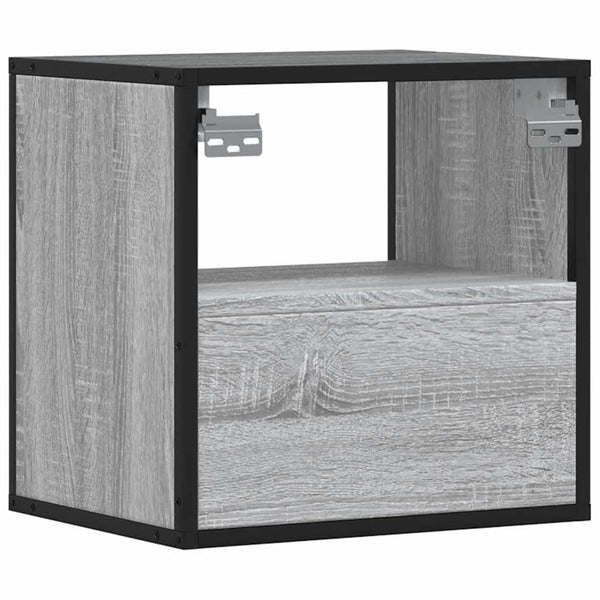 Wand-Nachttisch Grau Sonoma 40cm