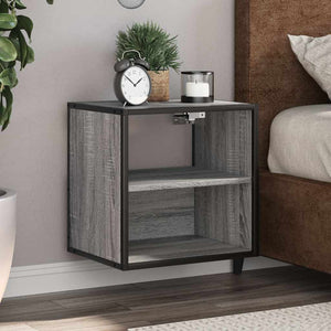 Wand-Nachttisch Grau Sonoma 40cm